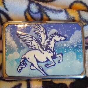 Pegasus Compact Mirror with Blue Gradient Artwork